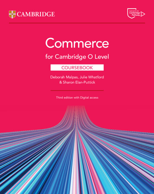 Cover of Commerce for Cambridge O Level Coursebook with Digital Access (2 Years)