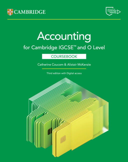 Cover of Cambridge IGCSE™ and O Level Accounting Coursebook with Digital Access (2 Years) 3rd Edition