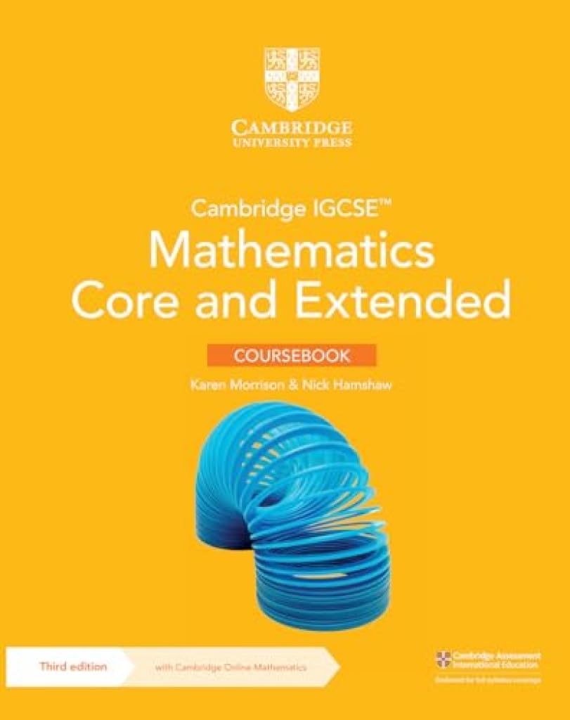 Cover of Cambridge IGCSE™ Mathematics Core and Extended Coursebook with Cambridge Online Mathematics (2 Years' Access)