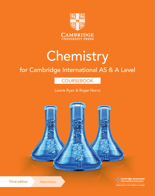 Cover of Cambridge International AS & A Level Chemistry Coursebook with Digital Access (2 Years)