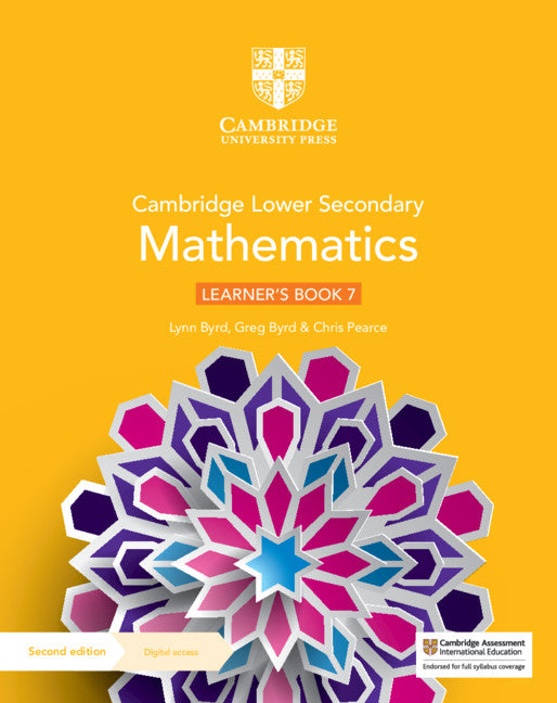 Cover of Cambridge Lower Secondary Mathematics Learner's Book 7 with Digital Access (1 Year)