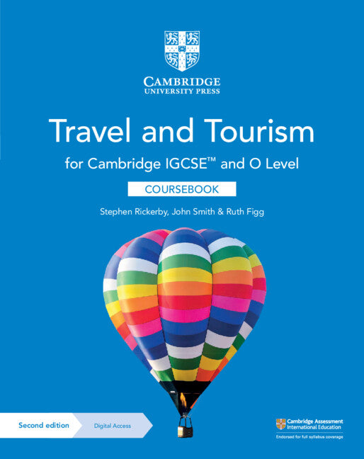 Cover of Cambridge IGCSE™ and O Level Travel and Tourism Coursebook with Digital Access (2 Years)