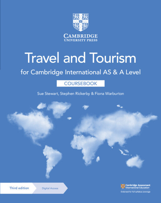 Cover of Cambridge International AS and A Level Travel and Tourism Coursebook with Digital Access (2 Years)
