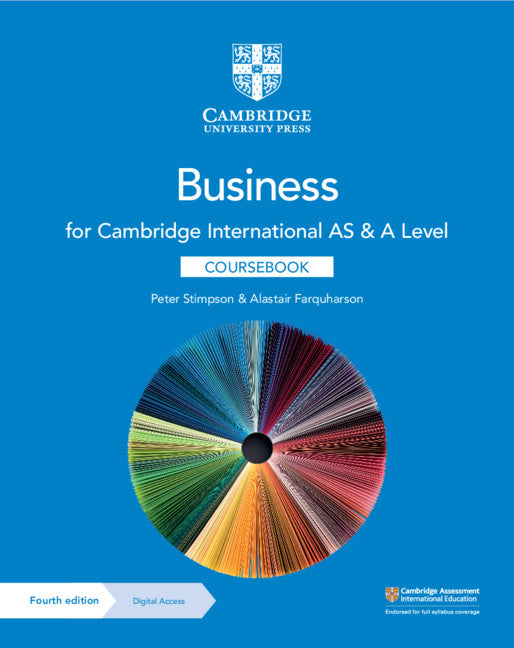 Cover of Cambridge International AS & A Level Business Coursebook with Digital Access (2 Years)